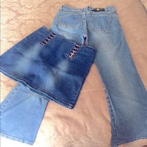 Baby Phat Bundle jean capris & skirt